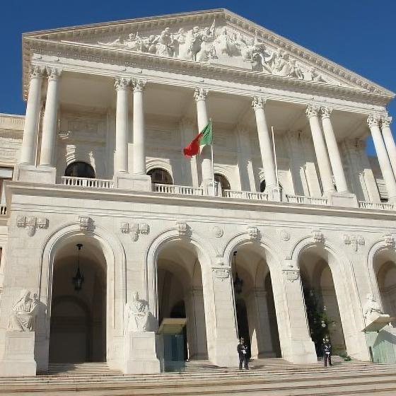 Palácio de São Bento, sede de la Asamblea de la República de Portugal. 